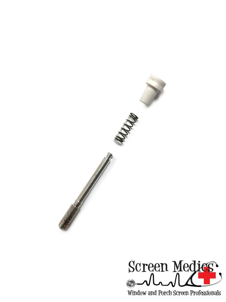10 Pack - Plunger Pull Pins with cap and spring for window screens