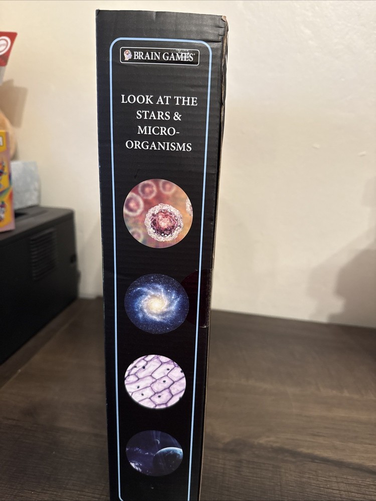 BRAIN GAMES TELESCOPE/MICROSCOPE SET. NEW