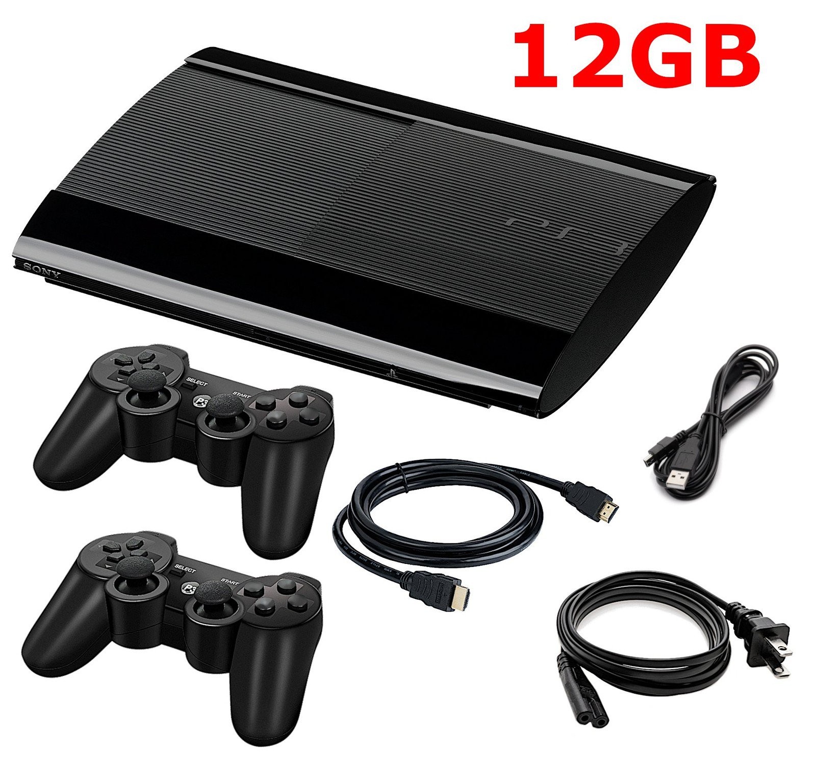 Guaranteed PlayStation 3 PS3 Super Slim + Pick 12GB 250GB 500GB + US Seller