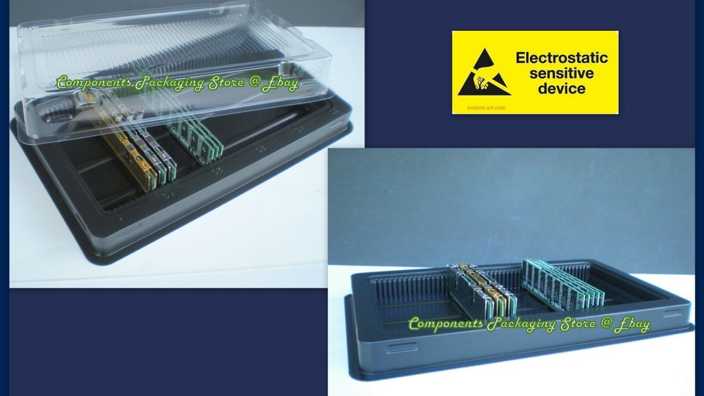 5 Trays for DDR4 DDR3 DDR2 RAM Memory Case PC Server DIMM Modules Fits 250 New