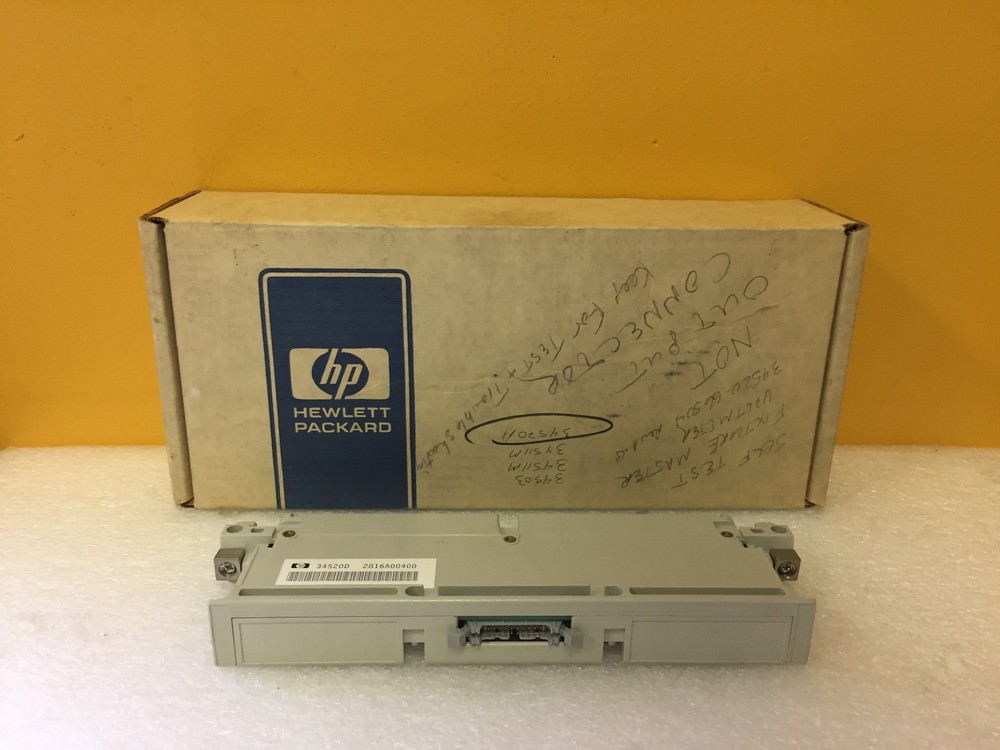 HP / Agilent 34520D For 3235A Switch / Test Mainframe, Terminal Block. New!