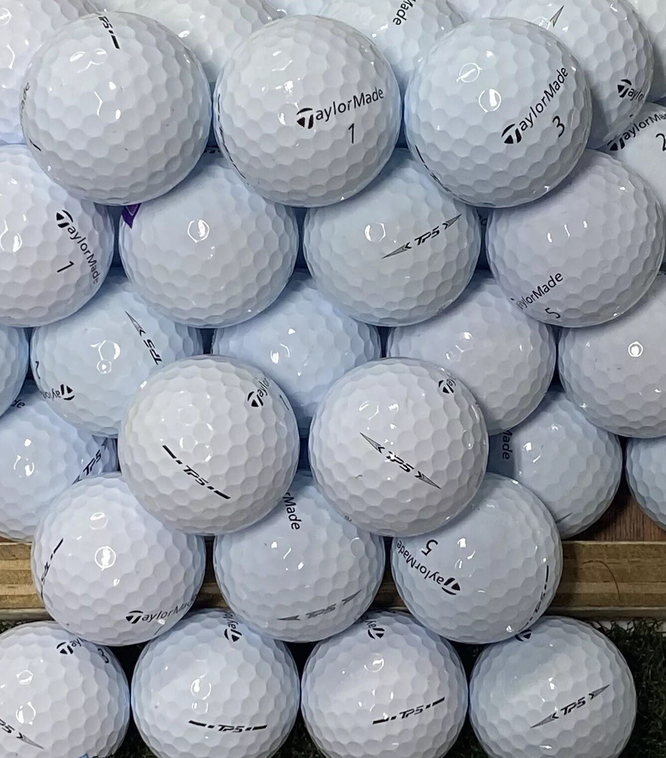 50 Taylormade TP5 5A Mint Condition Used White Golf Balls AAAAA