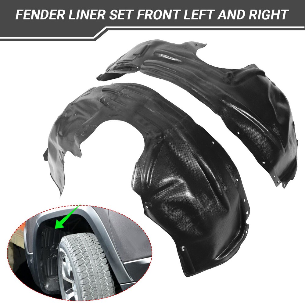 Front Left & Right Side Inner Fender Liner Set 2Pcs For 2014-2018 Jeep Cherokee