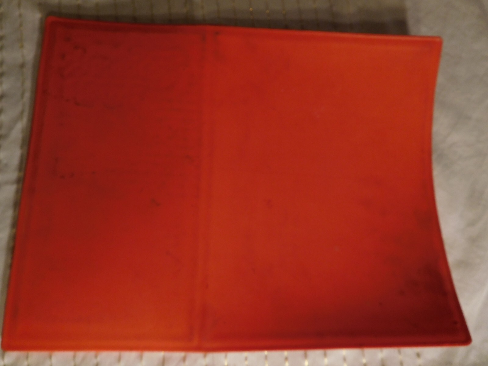 Red/Pink Vintage Miller "Taste the High Country" Rubber Bar Mat ~ THANK YOU