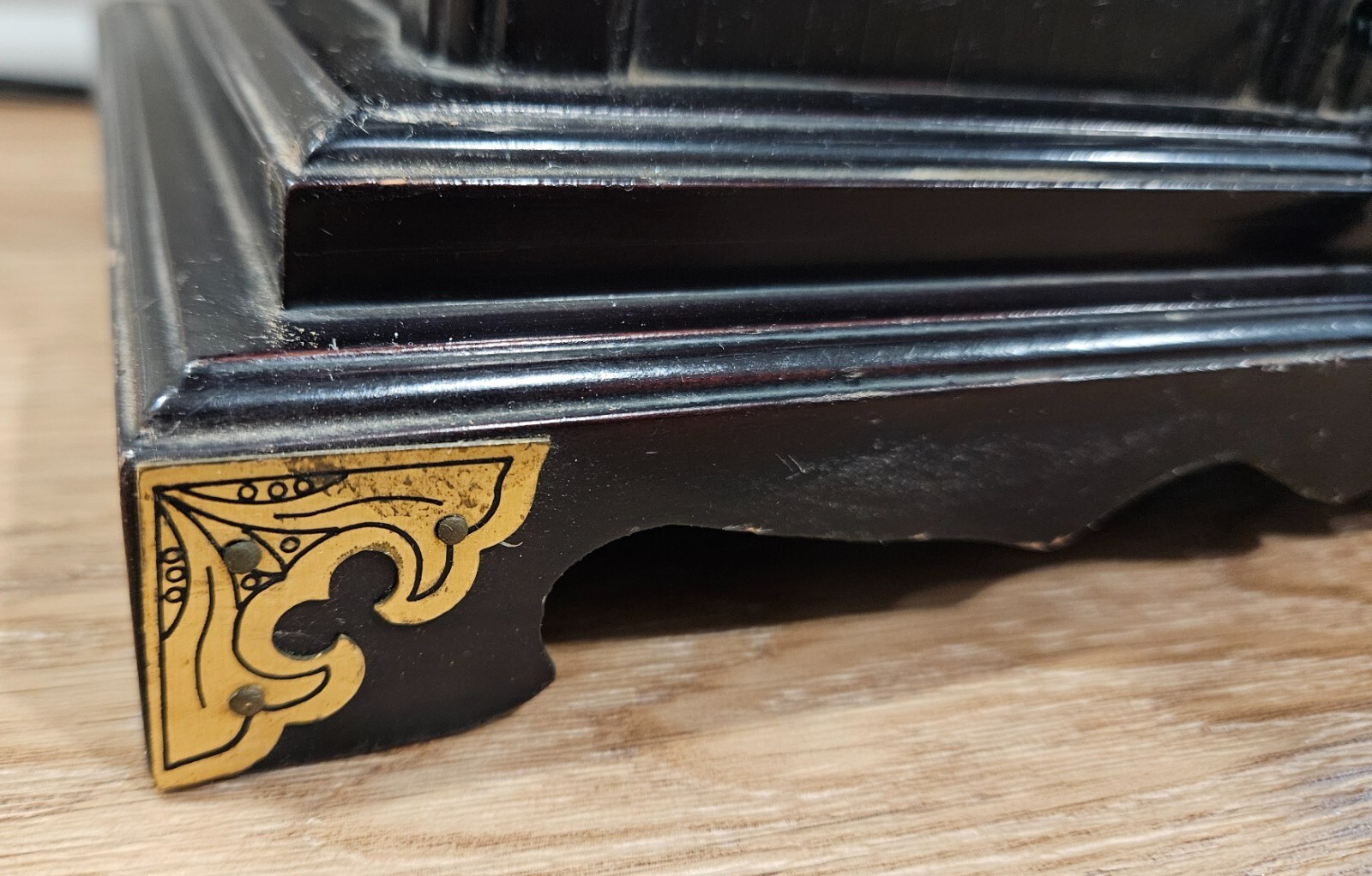 Vintage Asian 2 Bulb Setting Lamp – Buddhist Temple Japanese Shrine Pagoda WORKS