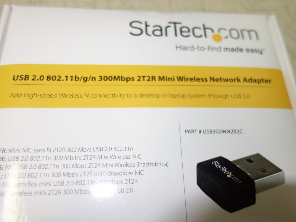 Startech USB300WN2X2C USB 2.0 300 Mbps Mini Wireless-N Network Adapter