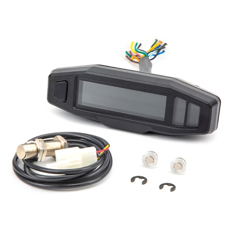 LED Digital Colored Display Tacho Hour Meter Gauge HighDefinition Speedometer