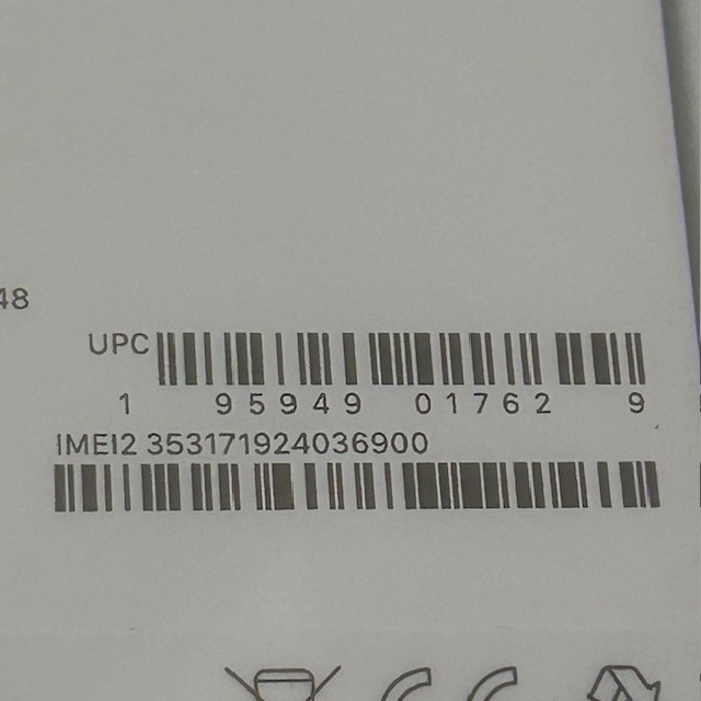 EMPTY BOX ONLY Apple iPhone 15 Pro 128GB WHITE Titanium Stickers MODEL A2848