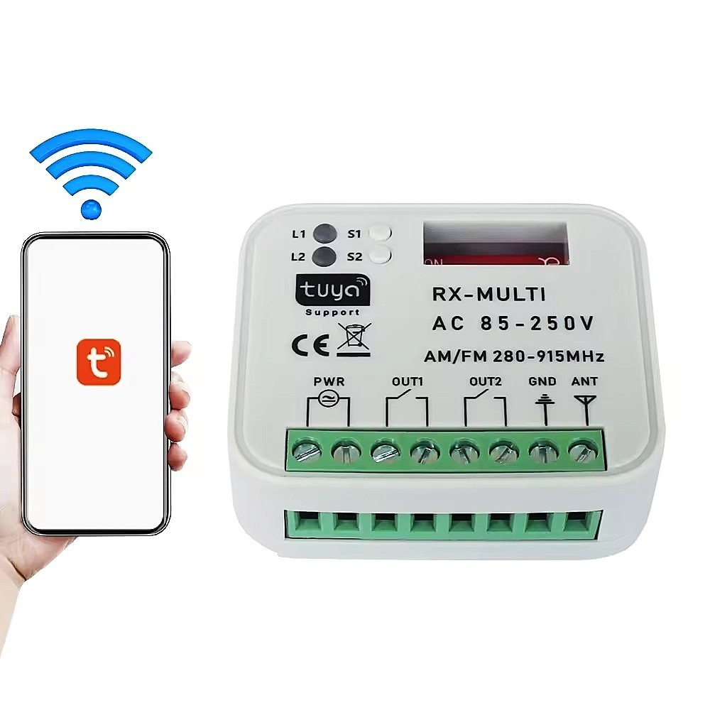 WIFI RECEIVER UNIVERSAL RADIO CONTROL UNIT Automatic Gate APP Alexa Google