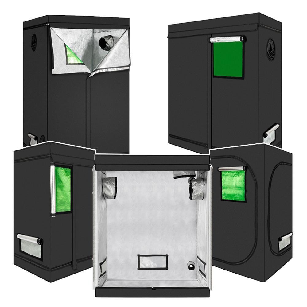 5 Sizes High-Reflective Plant Grow Tent Black Non Toxic Hut Indoor Green Window