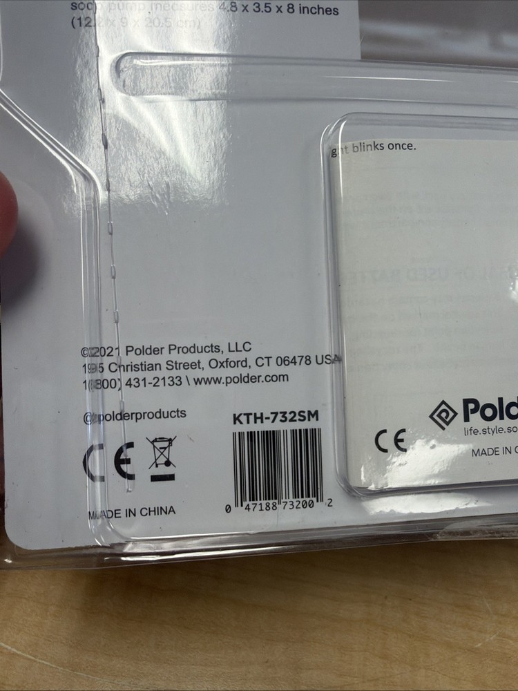 Polder 980378170 No-Touch Sensor Soap Pump
