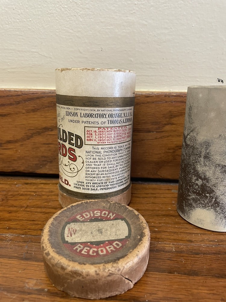 Edison Brown Wax Cylinder Record