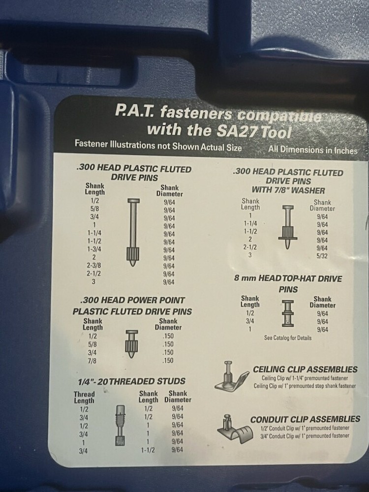 Tapcon SA27 .27 Caliber Semi-Automatic Powder Actuated Tool
