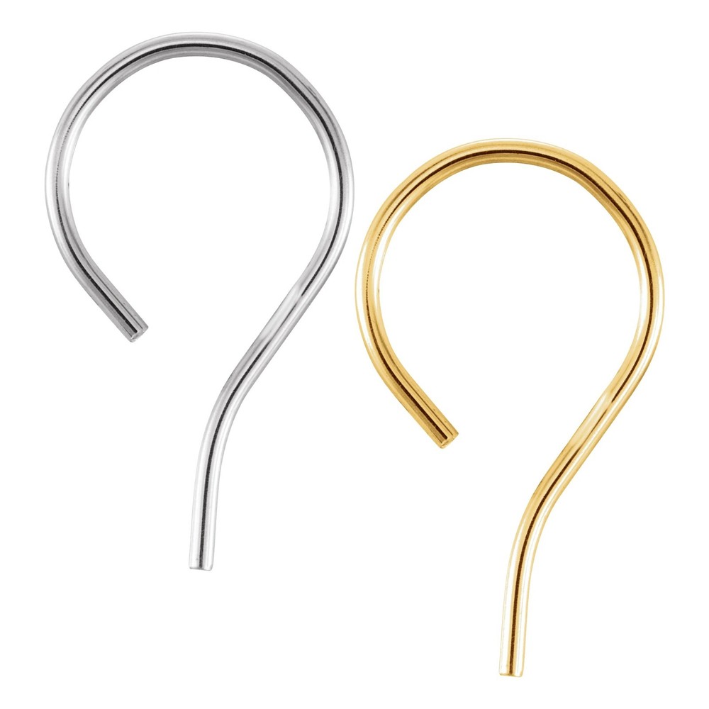 14K 18K Gold Bishop Hook Ear Wire