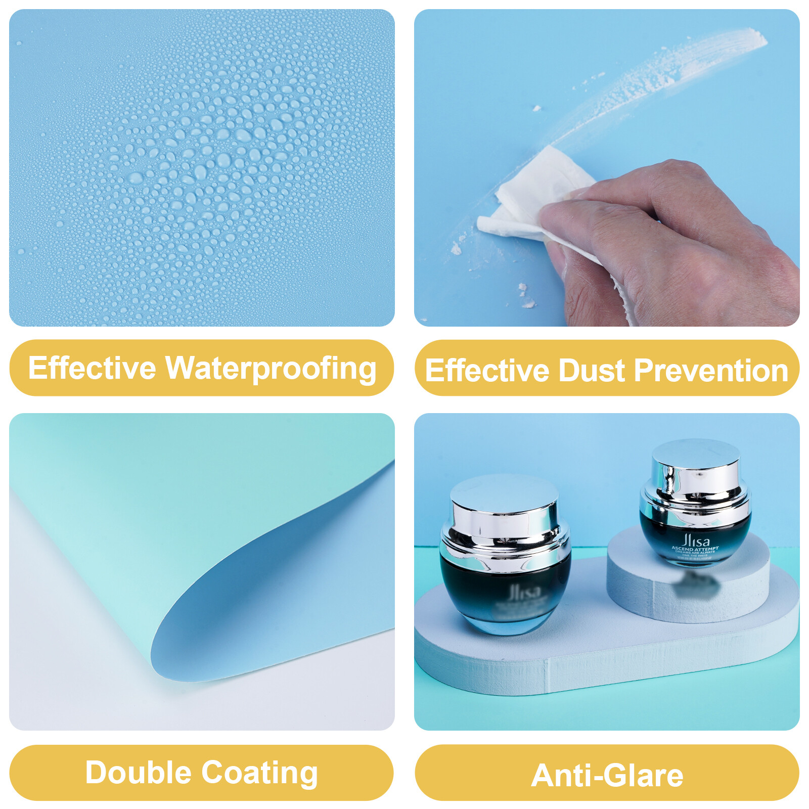 9Pcs Background Paper Photo Prop Backdrop Board Photography Food Small Product