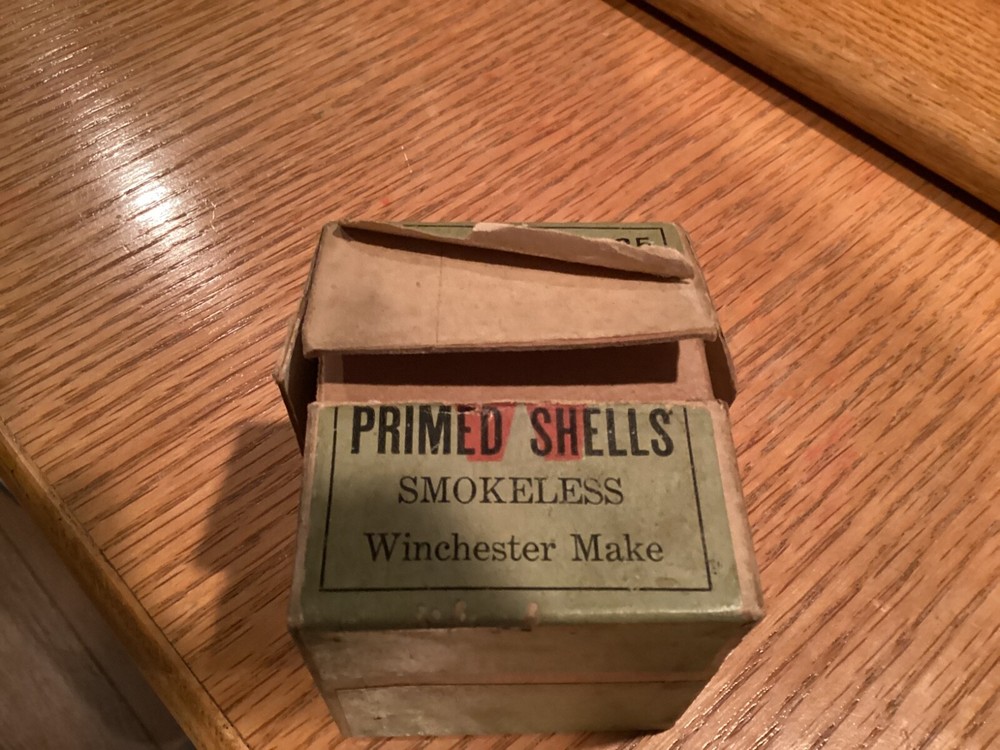 Winchester 2 Piece .30 Government Brass Shell Box March 1919 Date Code EMPTY
