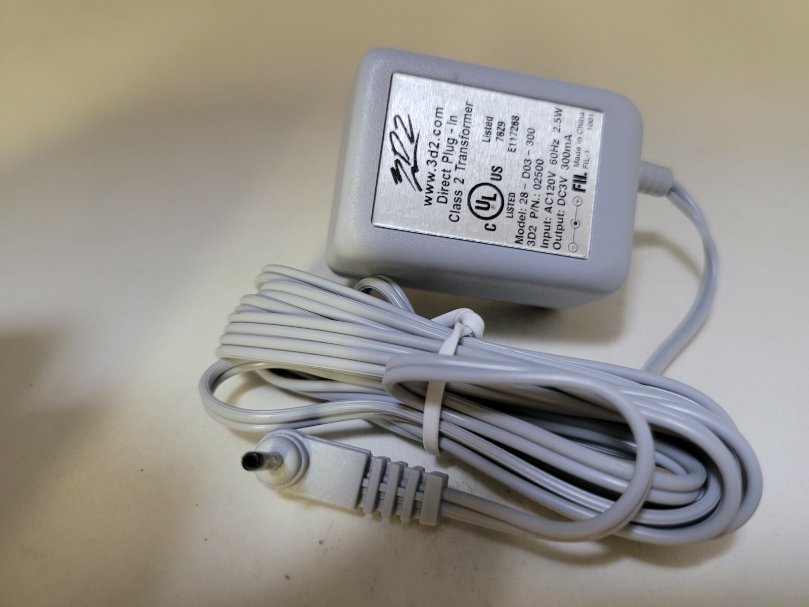 NEW Gray AC Power Adapter DC 3V 300 mA for Game boy Pocket & Gameboy Color #O35