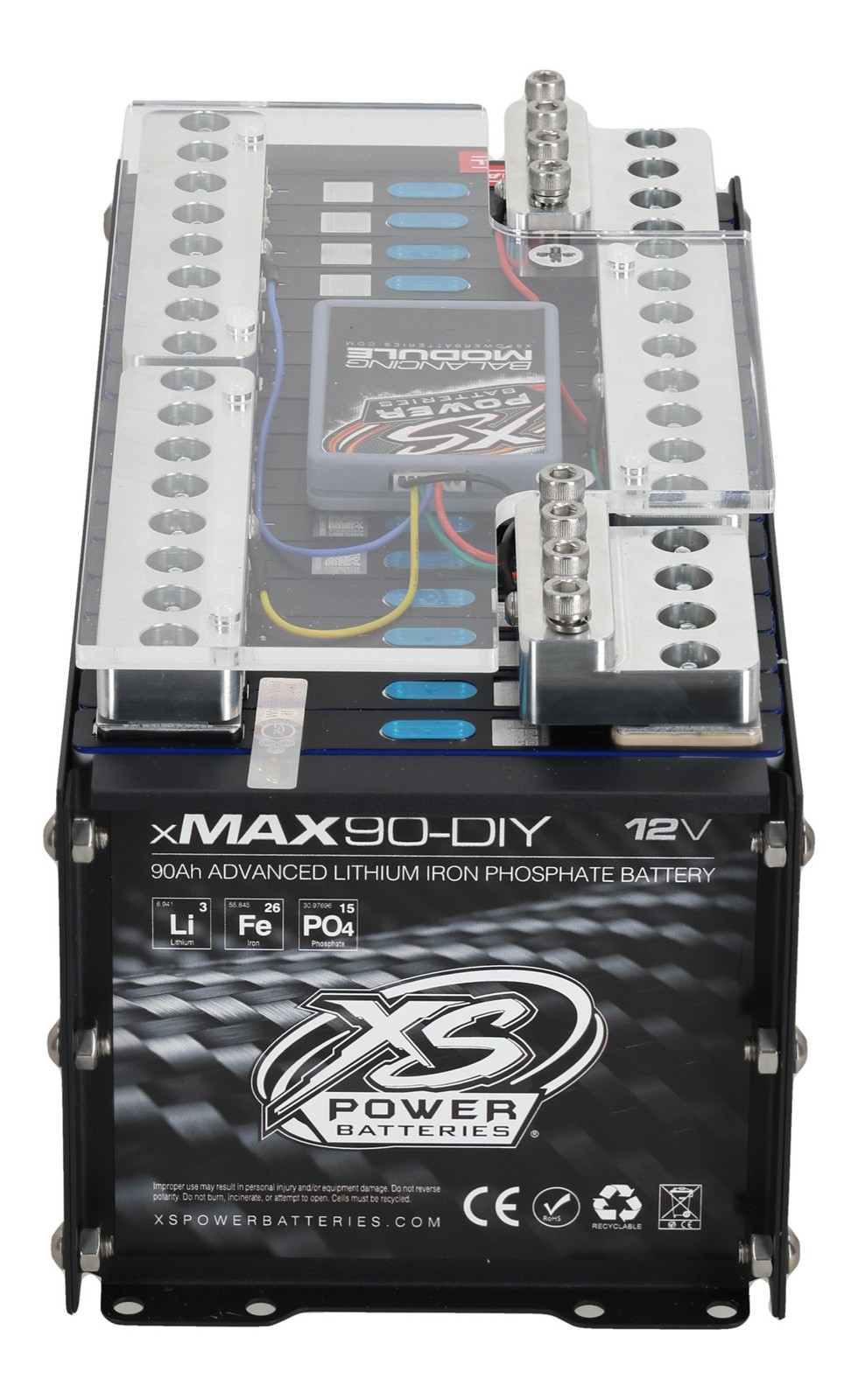 XS Power XMAX 90-DIY 20,000 Watt, 90AH, Car Battery 12-Volt Lithium PowerCell