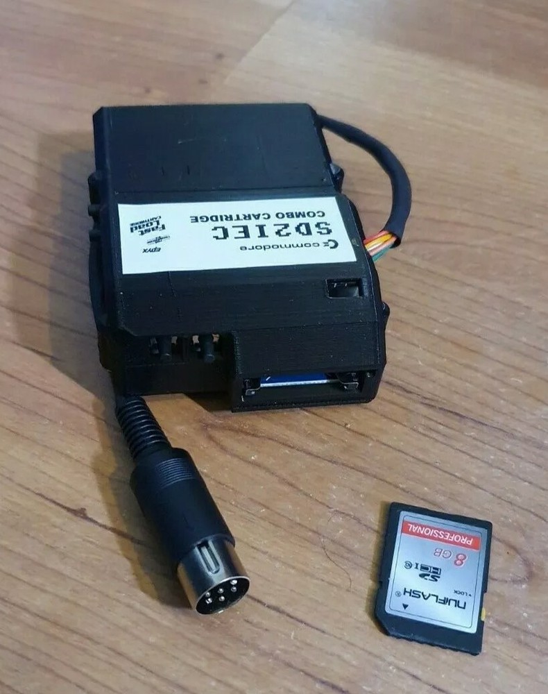 Commodore 64 SD Card Reader (SD2IEC) and Epyx Fastload Cartridge combo  C64