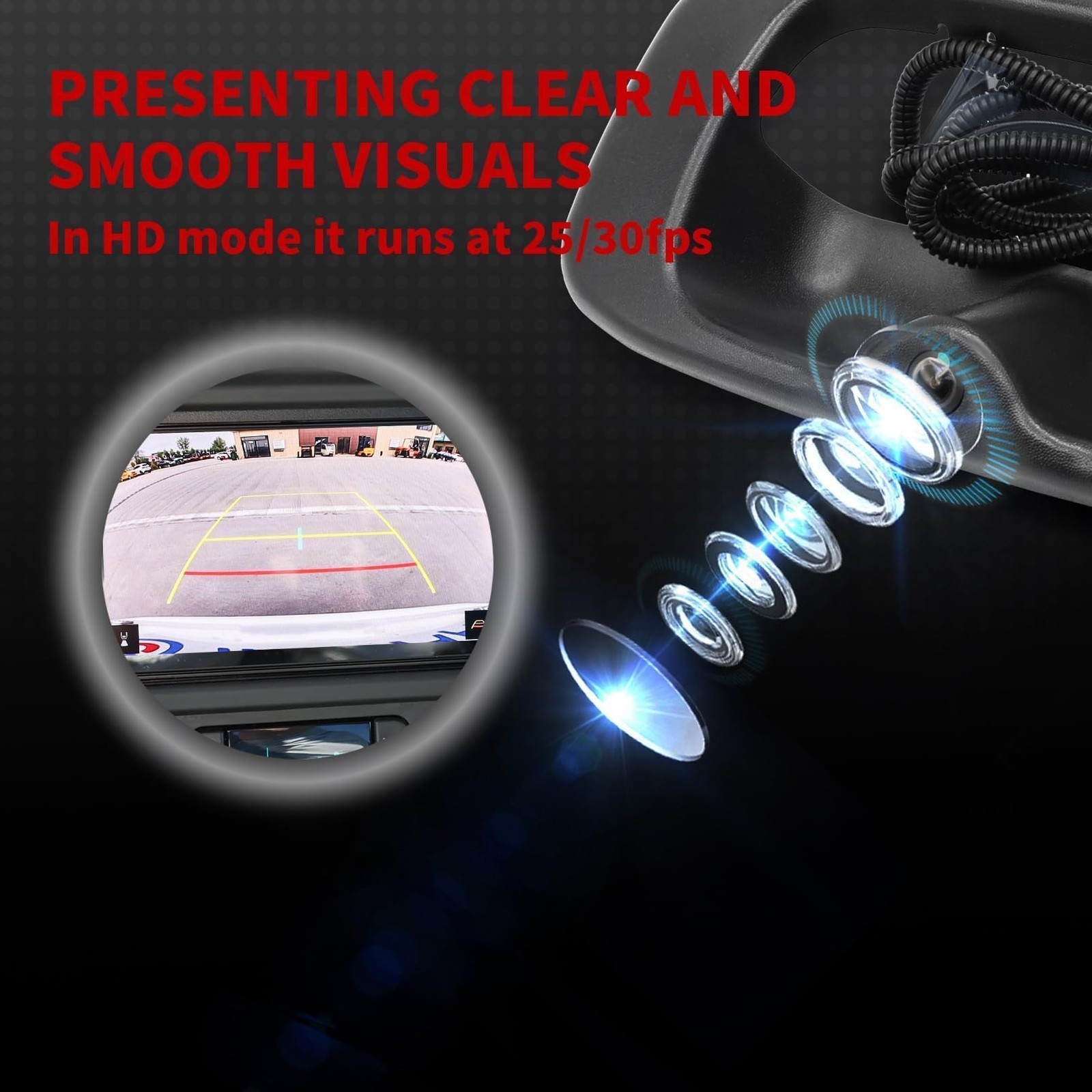 Tailgate Handle Backup Camera Compatible with Silverado/Sierra 1999-2006 1500