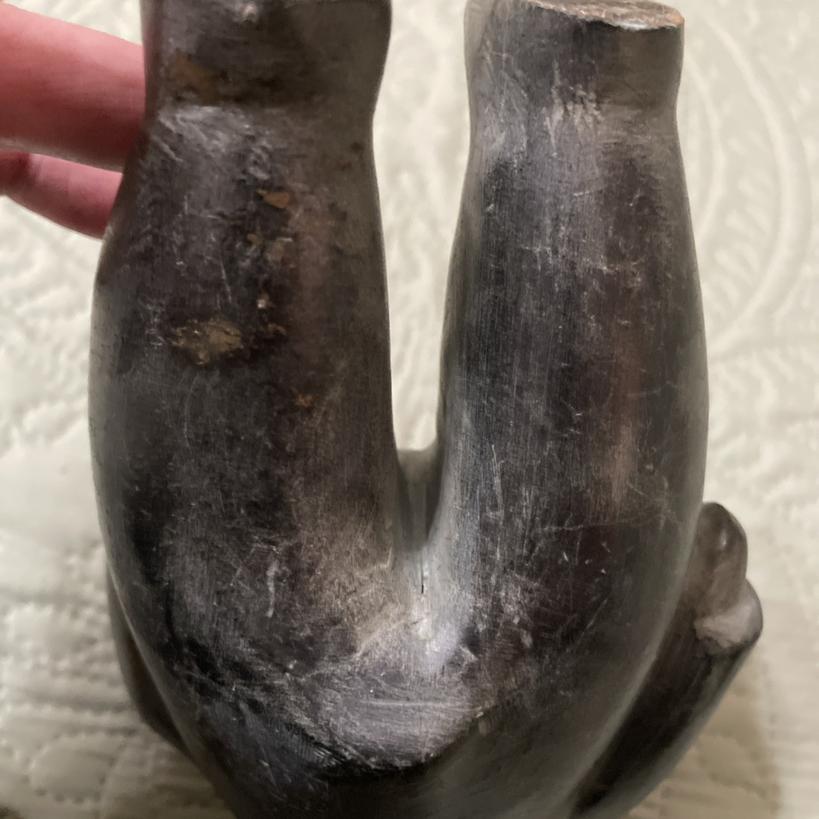 Vtg Eskimo Art Inuit Soapstone Canada Sculpture 6.5 Lbs 9 X 5” PLEASE READ