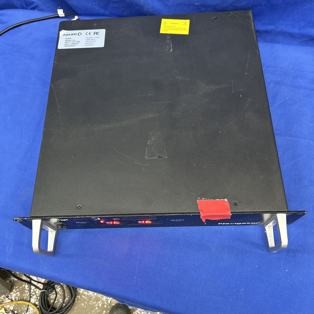 DigiLed model Navigator 12-12 Rack mount with handles lights up untested