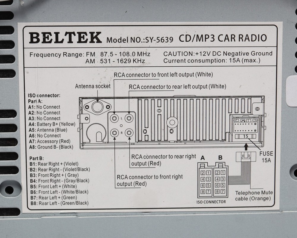 Telecor T-CDP Rack Mount AM/FM CD Player