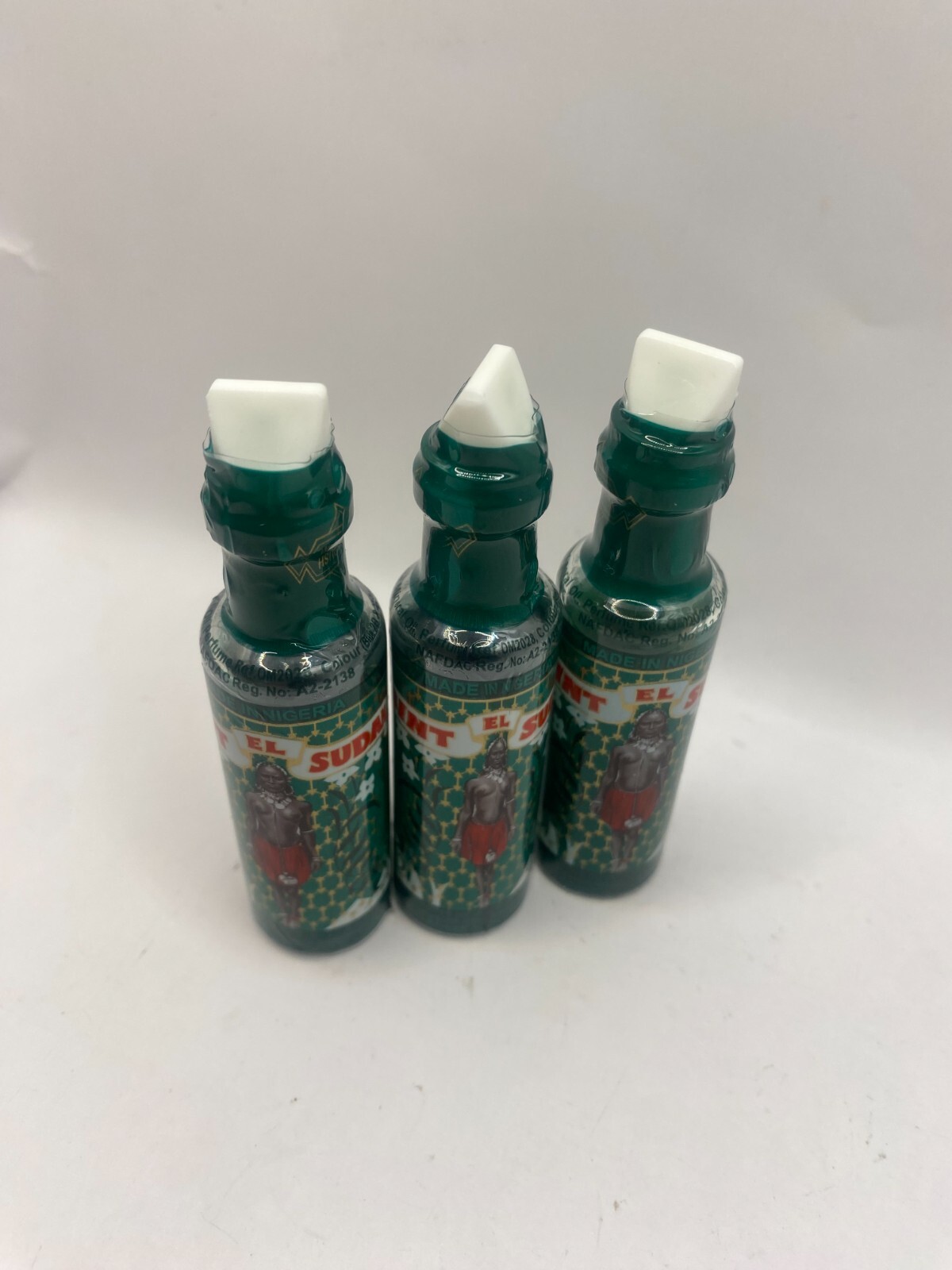 Bint El Sudan Original & Authentic Spiritual Perfume Oil, Green Sleeve. 12ml X 3