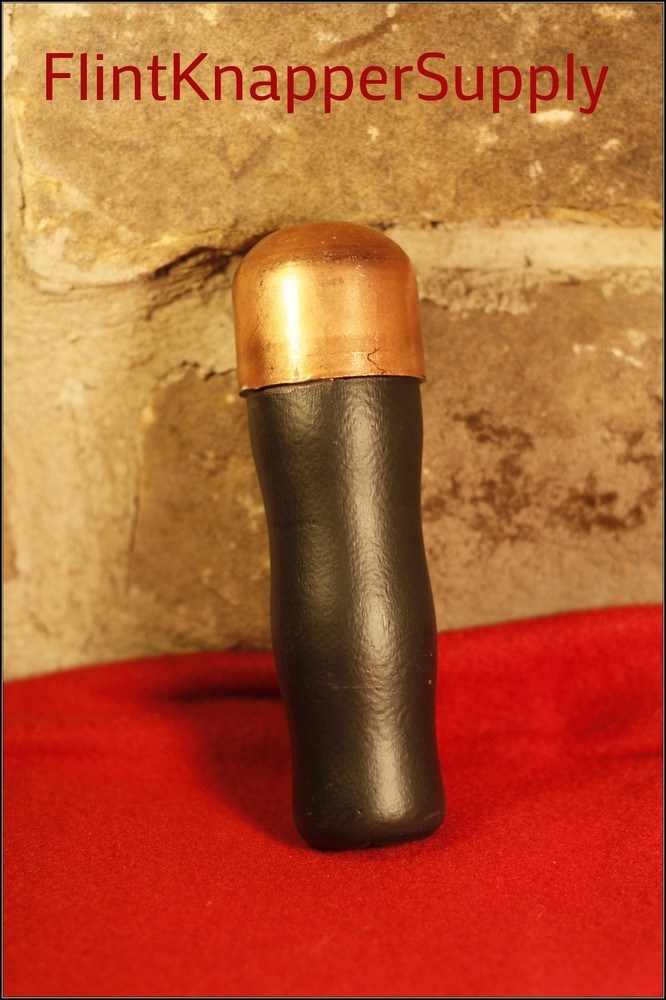 1-5/8" Copper Bopper: flint knapping tools, flintknapping, billet