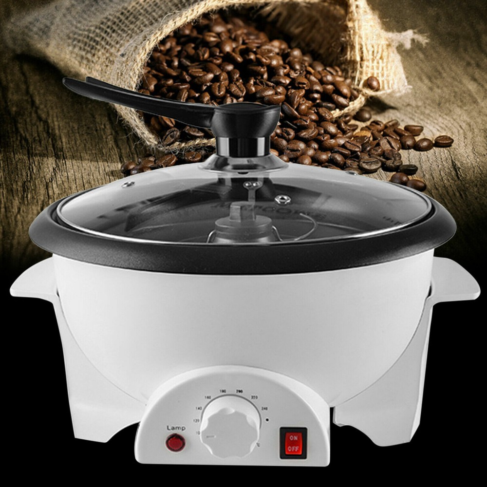 Electric Coffee Bean Roaster Automatic Coffee Roasting Baking Machine Home Use