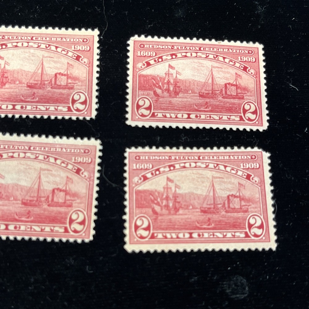 US Stamp # 372 . 2 Cent. Mint Disturbed & Hinge Thin 4 Pc Make Offers !!!! Lot 2