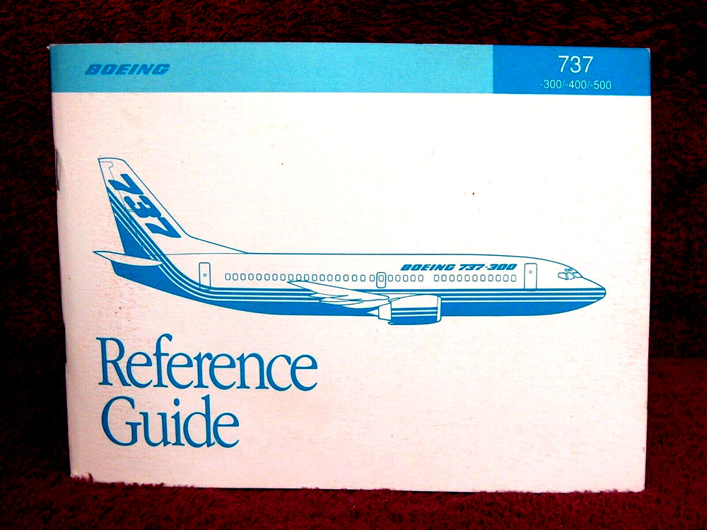 1990 Boeing Reference Guide 737 -300/-400/-500 DC-38561