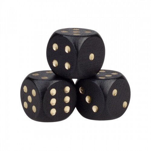 Dés - 30mm - Noir