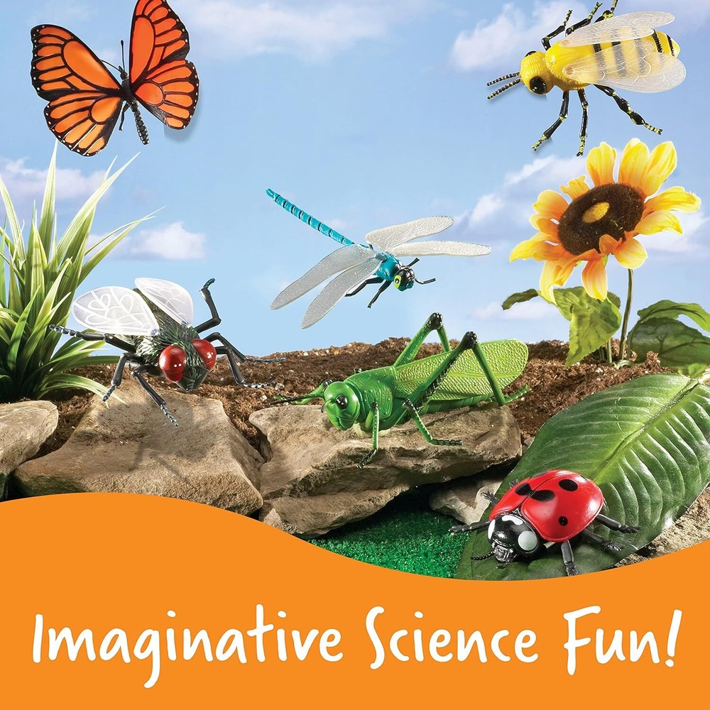 Learning Resources Jumbo Insects I Fly, Ant, Bee, Ladybug, Grasshopper,