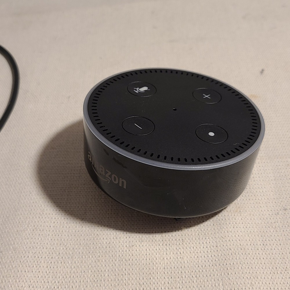 Amazon RS03QR, Amazon Echo Dot 2nd Gen Smart Speaker 1/8" Audio Output Micro USB