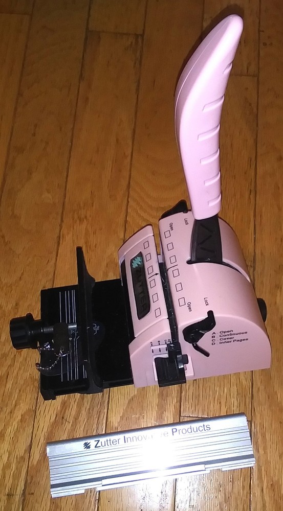 ZUTTER INNOVATIVE PRODUCTS BIND-IT-ALL MACHINE V2.0 PINK BINDING CRAFT PUNCH