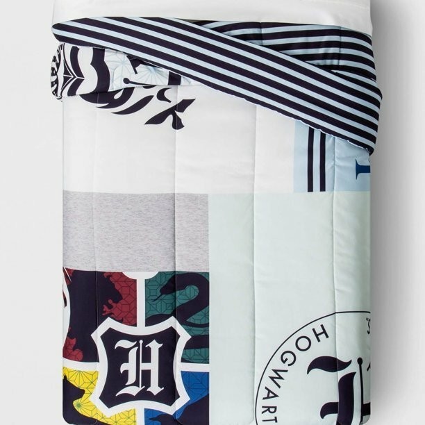 Harry Potter Hogwarts WB Wizarding World Microfiber Twin Comforter