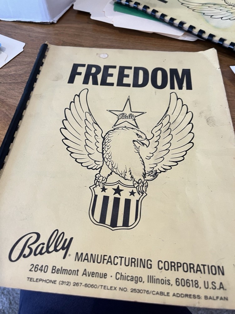 Freedom Pinball Manual & Schematic