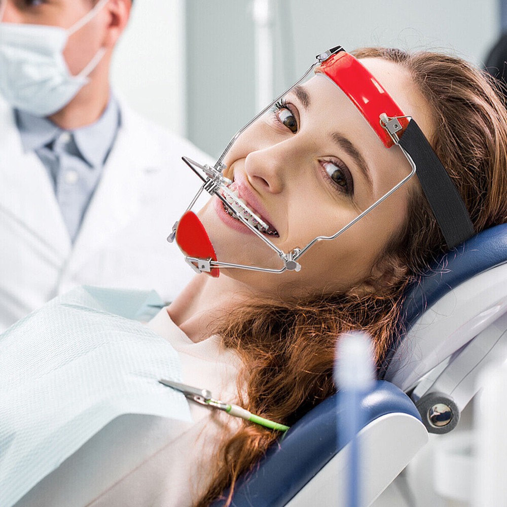 Orthodontic Forward Pull Headgear Face Mascara Double Lever Adjustable