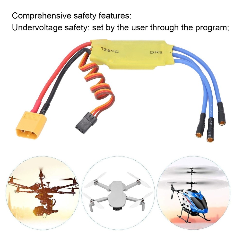 Electronic Speed Controller Multi Safety 30A Brushless ESC for RC Drones RC