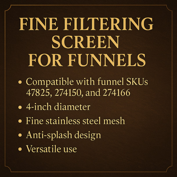 LD Carlson Fine Filtering Screen for Funnels