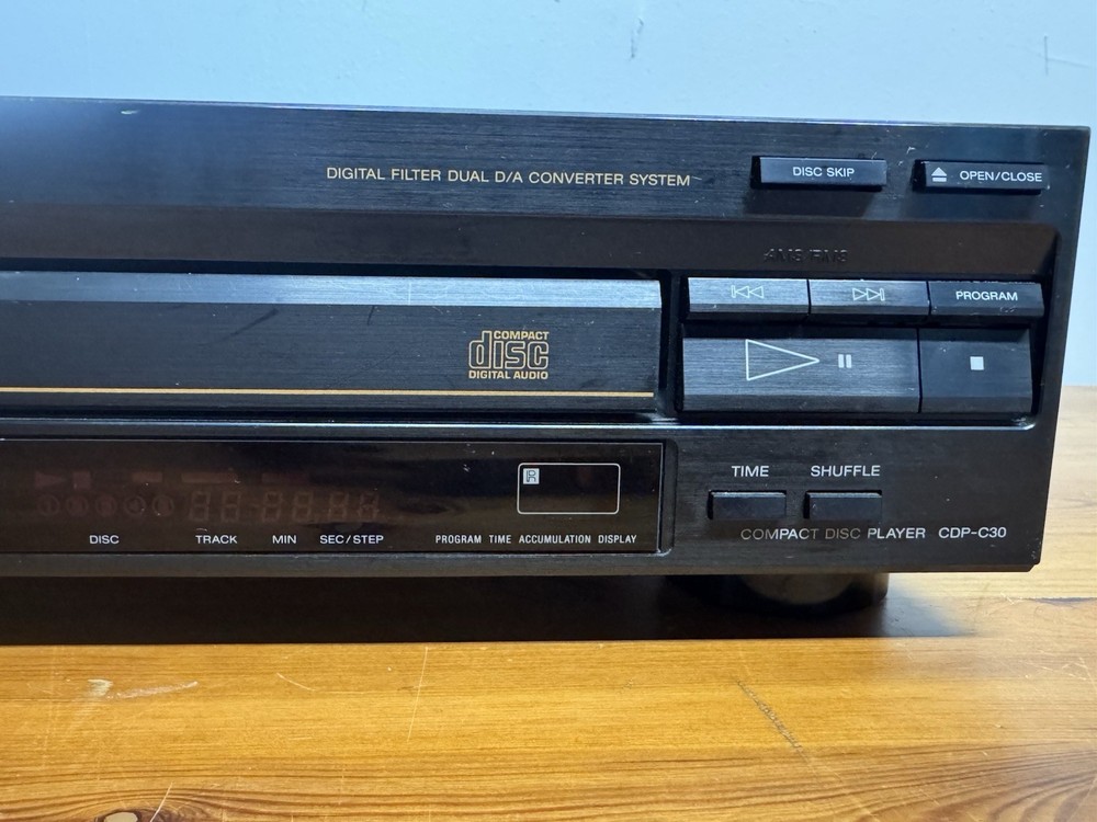 Sony CDP-C30 5 Disc CD Player Changer Tested Working Tray Opens Clean