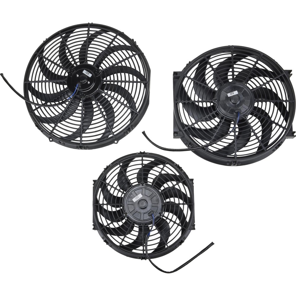 LowPro Puller/Pusher Electric Radiator Cooling Fan, 12 Inch