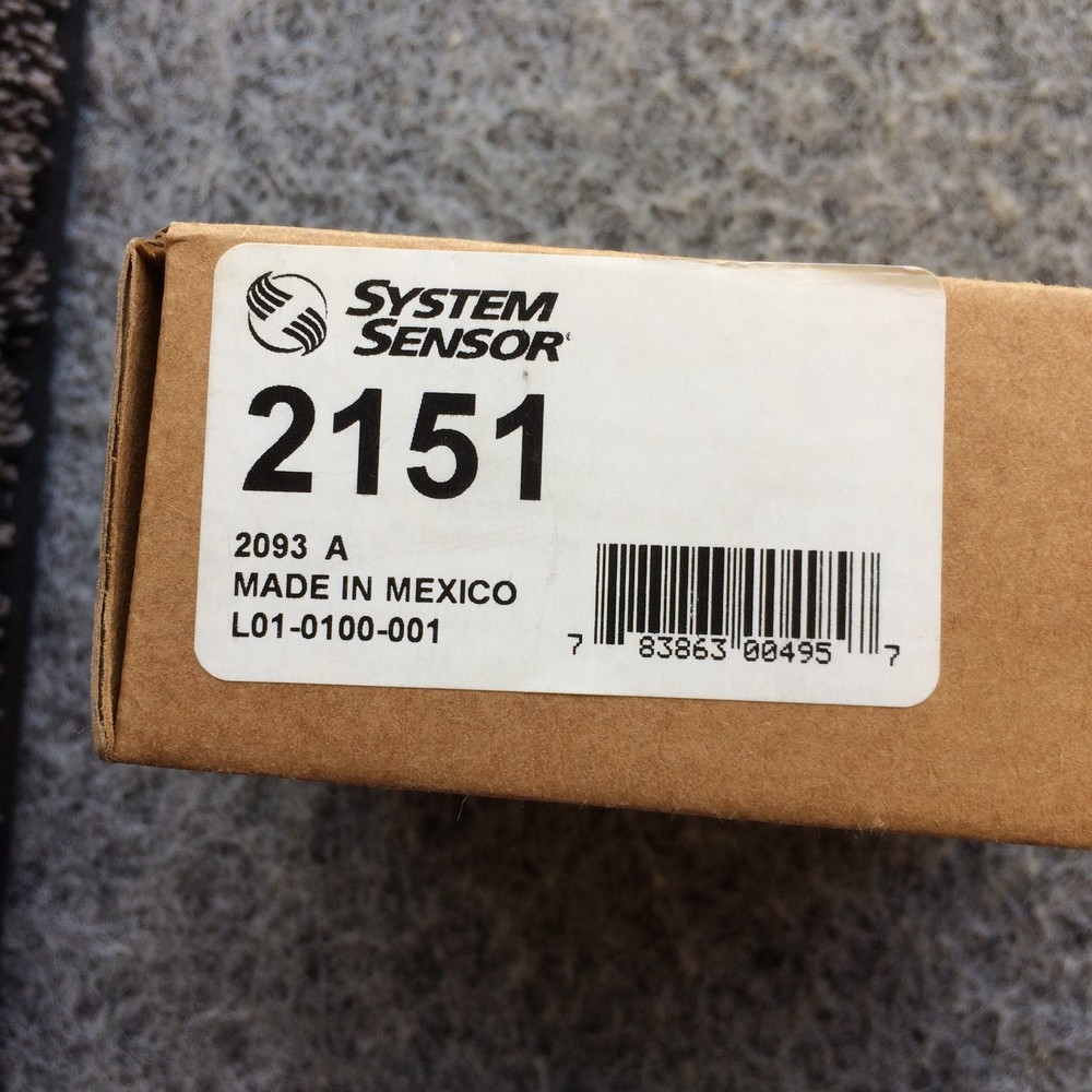 NEW SYSTEM SENSOR 2151 Smoke Detector *Ships Fast*