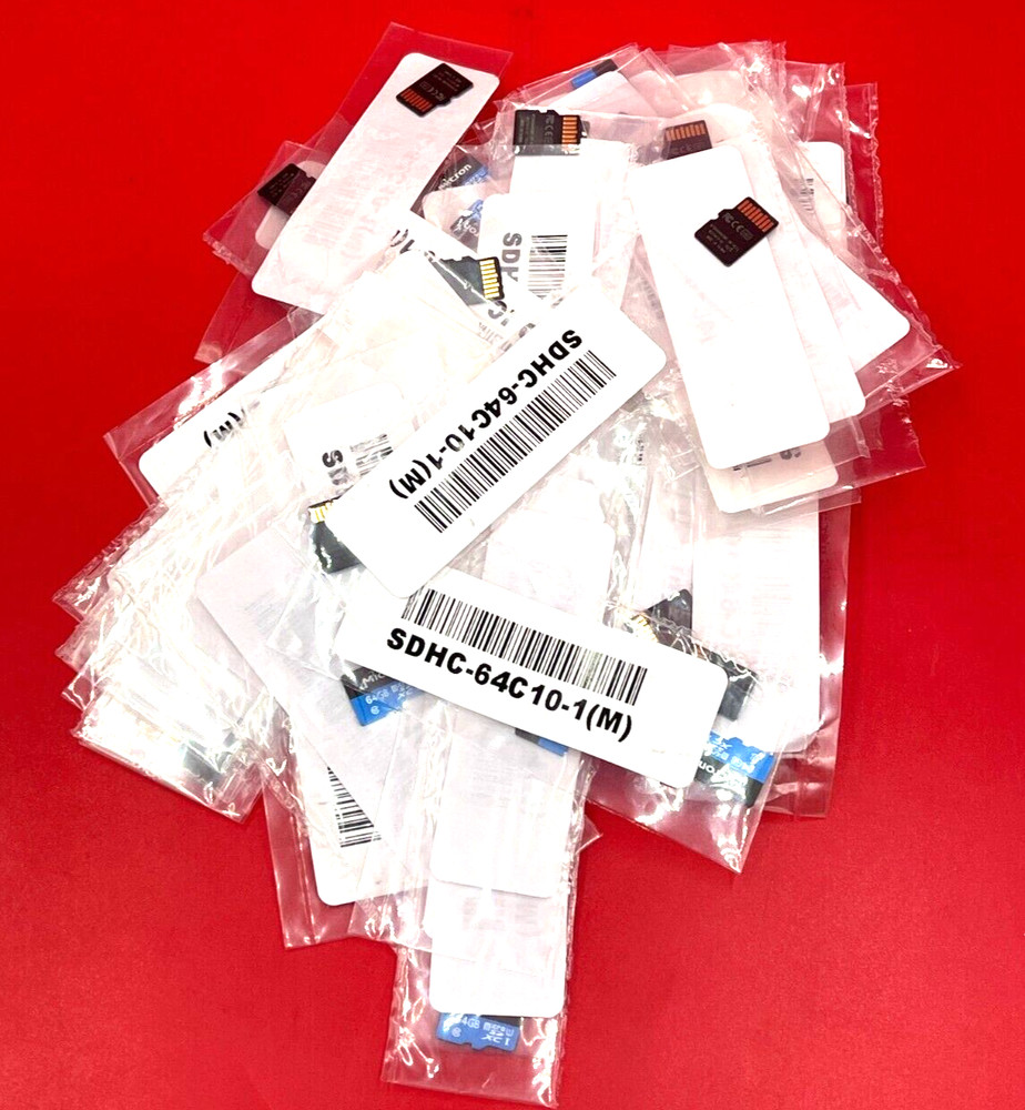 Micron 64GB Micro Secure Digital Card SDHC-64C10-1M ✅❤️️✅❤️️ NEW!!