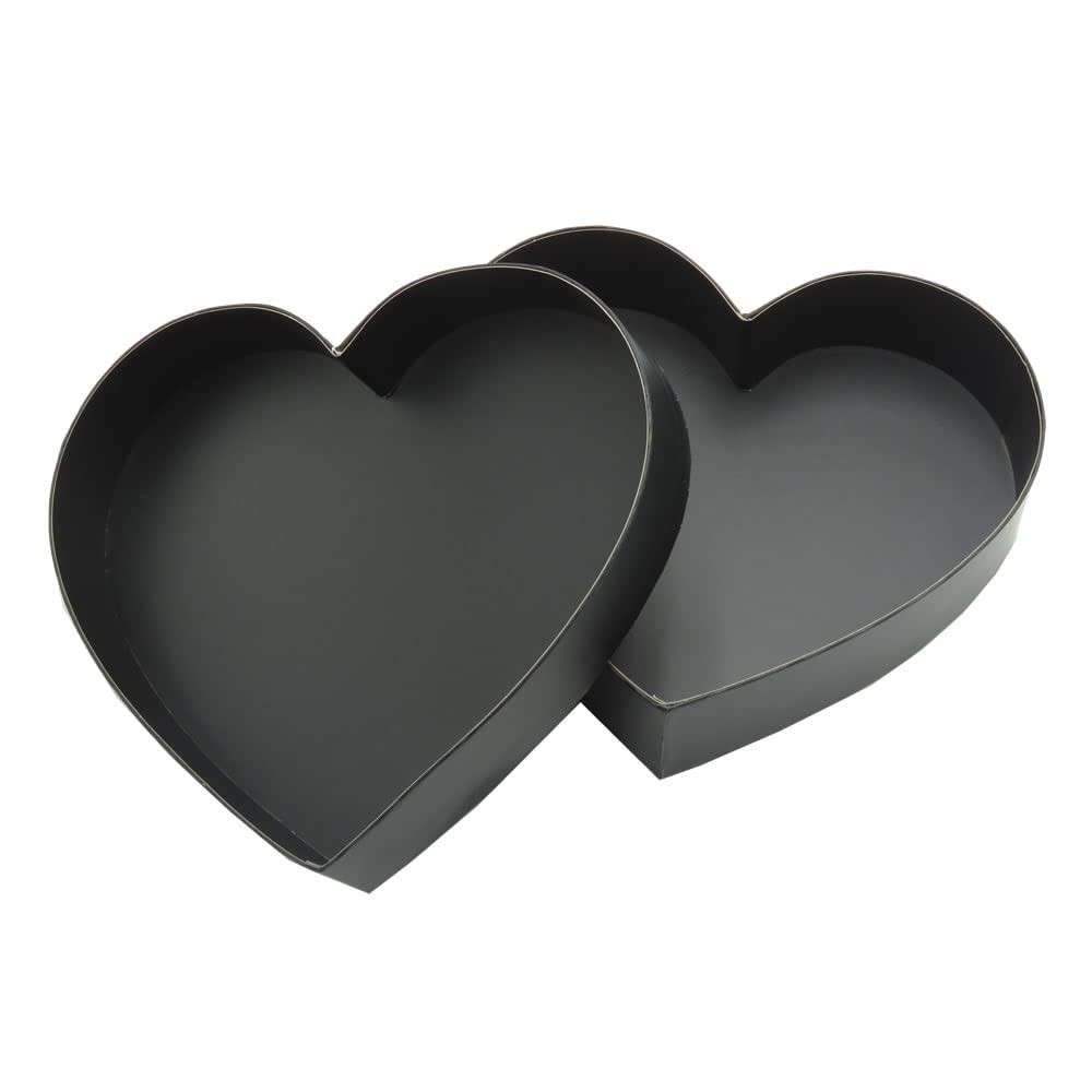Empty Heart Shaped Gift Box Strawberry Packaging (Black)
