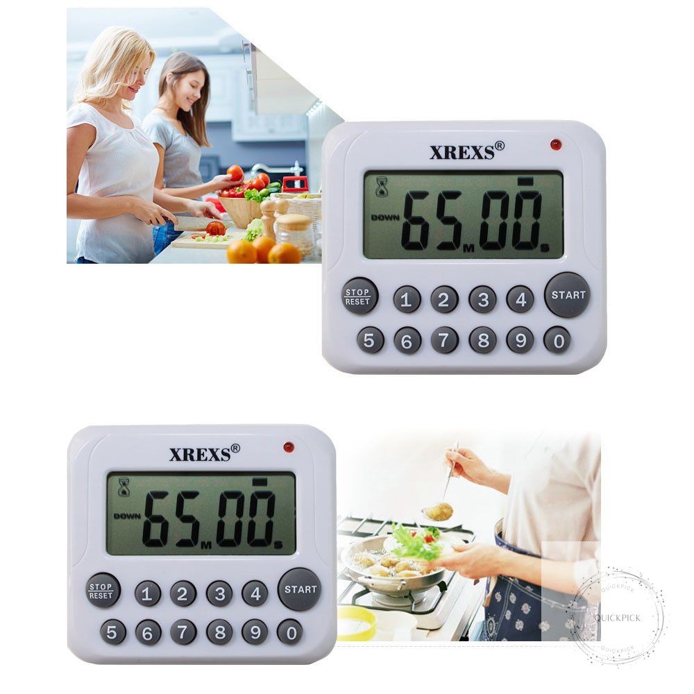 Digital Kitchen Timer Magnetic Countdown Up Cooking Timer Clock with Magnet Back