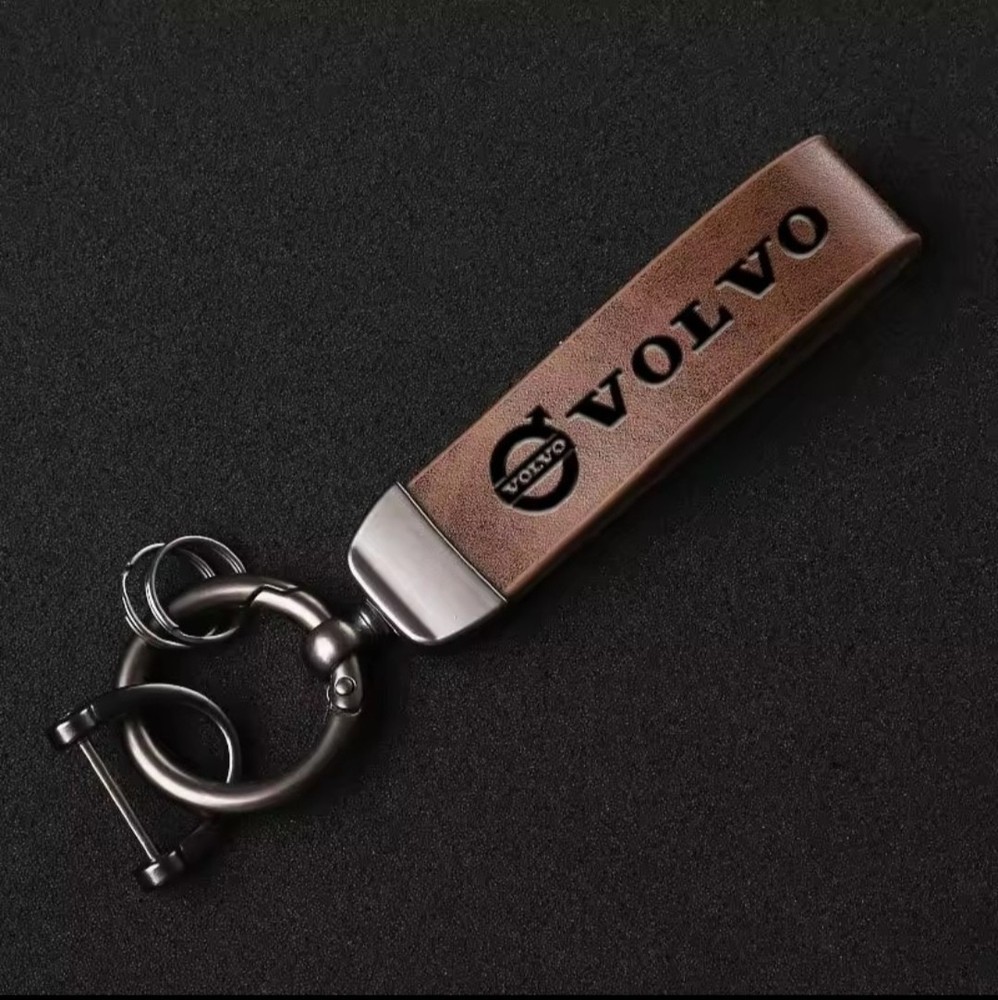 VOLVO KEYRING (BROWN)