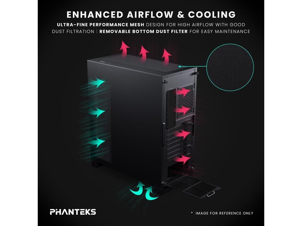 Phanteks NV5S, Showcase Mid-Tower ATX Chassis, High Airflow Performance, Integra