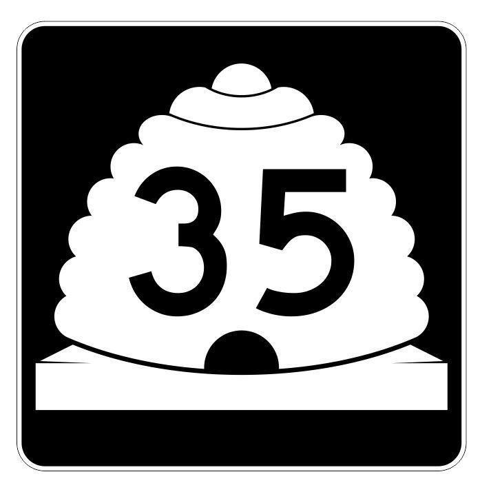 Utah State Highway 35 Sticker Decal